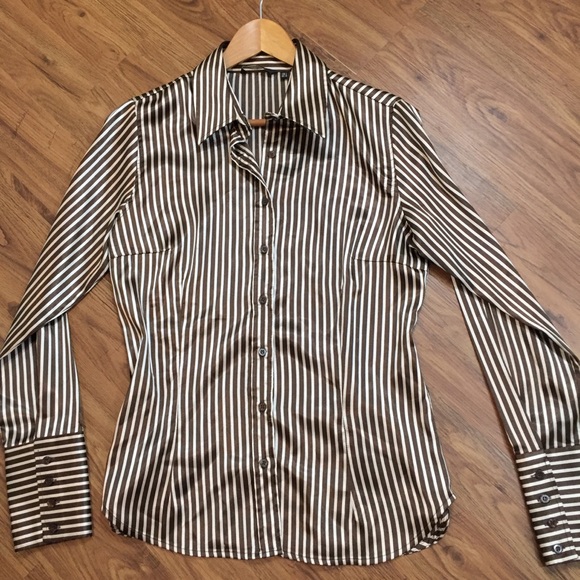 Zara satin button down Outlet